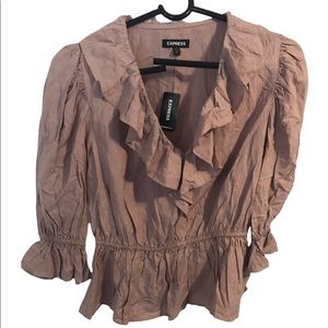 Zara top, pink/gold accents NWT, XS, brand new! $40